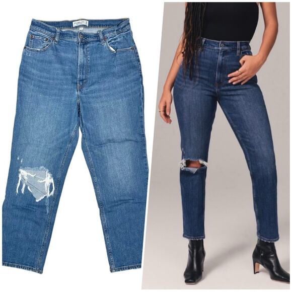 Abercrombie & Fitch Denim - A&F | Women | The Ankle Straight Ultra High Rise Curve Love Denim Jeans | Sz 31